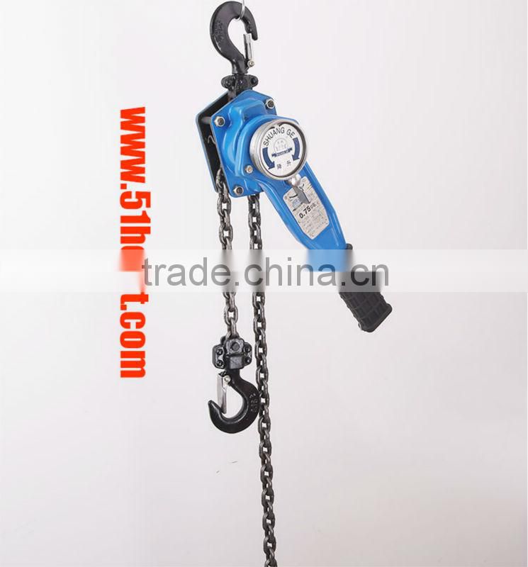 HSH-D 1.5 ton Lever block , Shuange and Peace bird brand