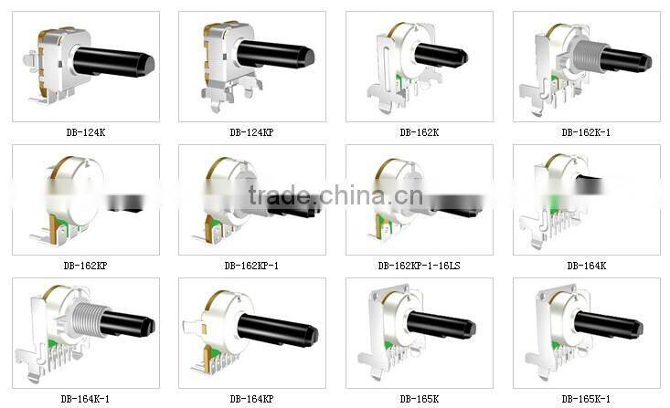 DB-124KP Plastic shaft Potentiometer the wholesale price rotary Potentiometer