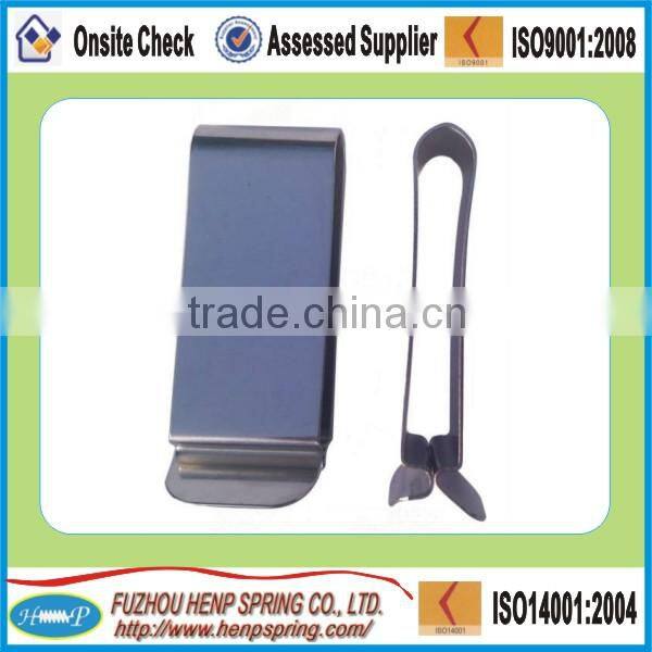 high precision polished stainless steel spring belt clips