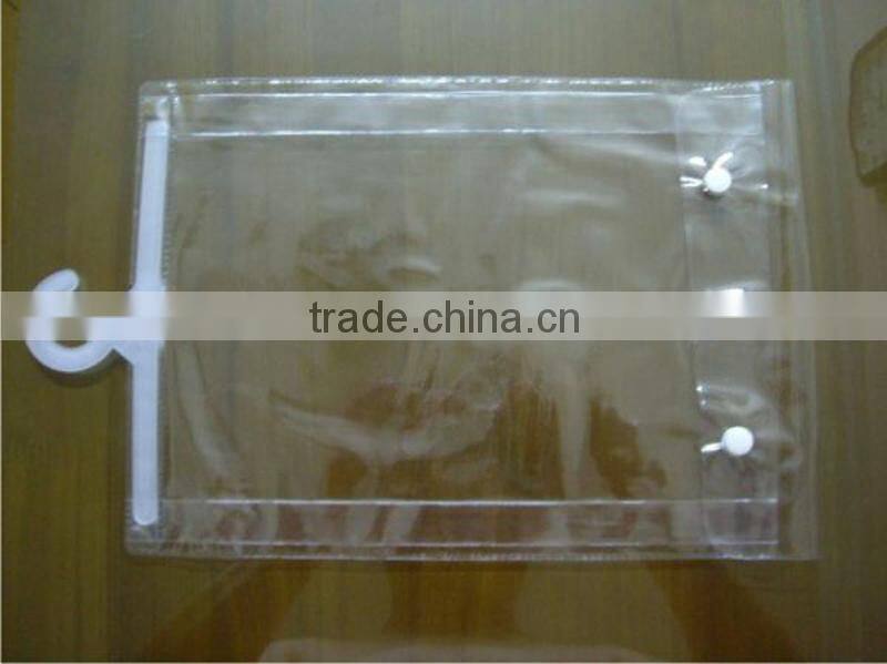 pvc packing bag with button bra packing bags