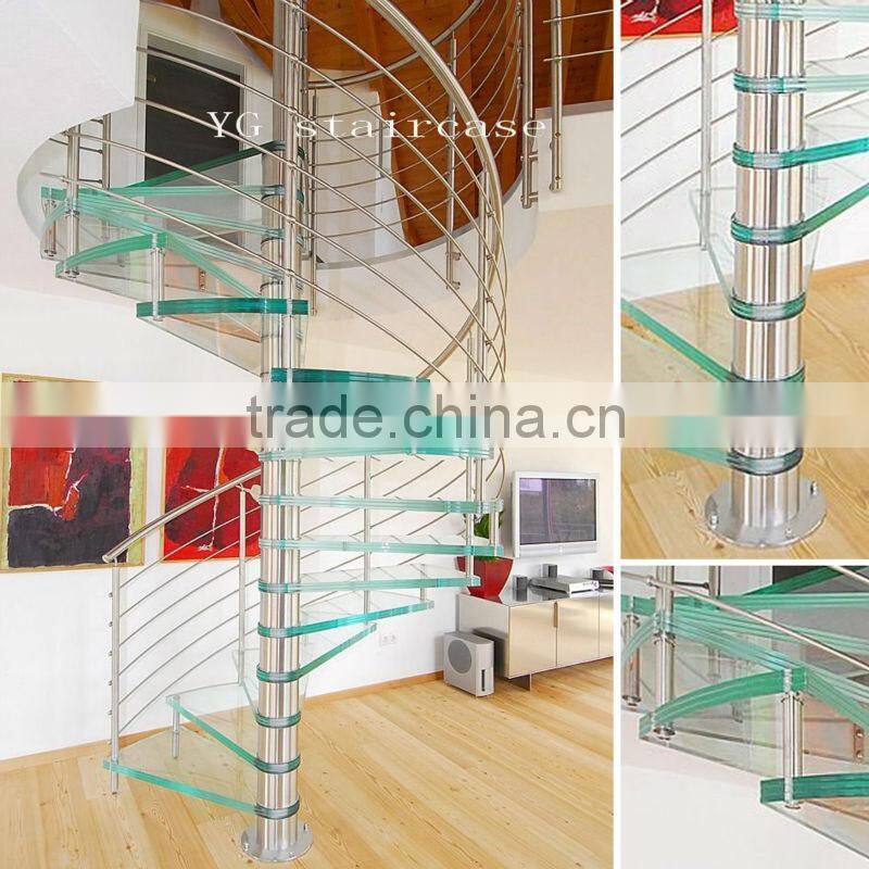 Glass Spiral Stairs
