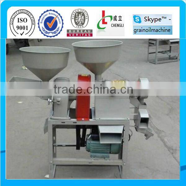 combined of rice milling and grain crusher machine