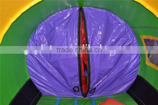 outdoor commercial big train inflatable obstacle courses / giant inflatable train bouncer