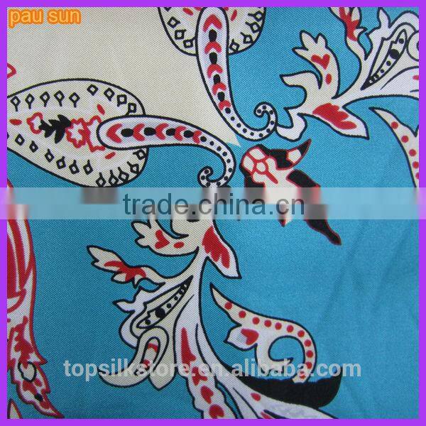 latest silk scarf printing 90x90