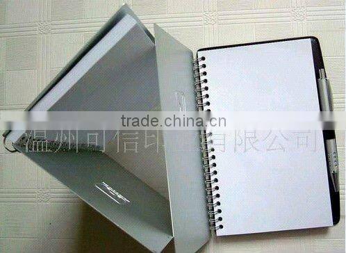 Aluminum notebook with pen