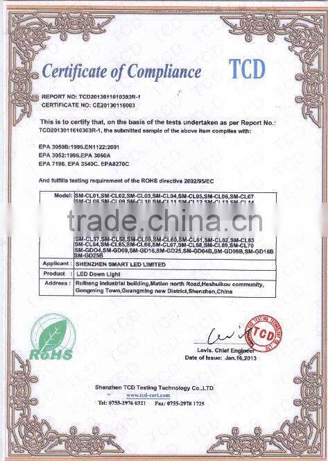 Led downlight ceiling lamp 3W 5W 9W 12W 18W