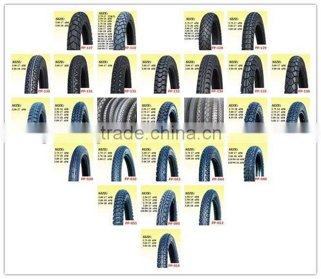 motorcycle tyre 275-17 TL tubeless tyre motorbike 2.75x17