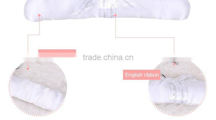 Satin padded hanger child clothes with bowknot