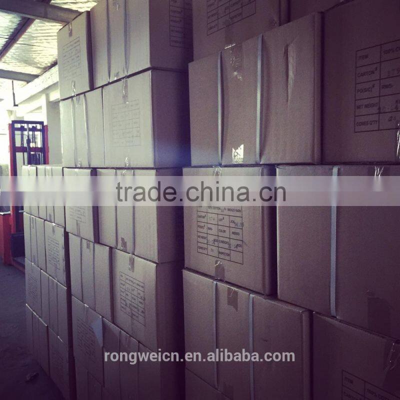 indigo dyed denim cvc jersey