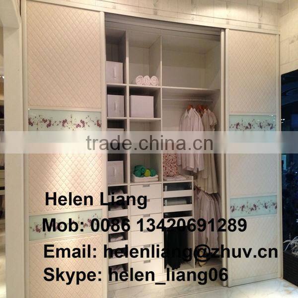 ZHUV MDF 18mm melamine sliding door wardrobe