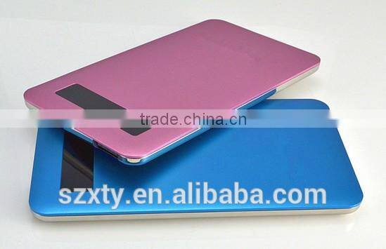 2015 china supplier ultra slim portable power bank with screen display 4800 5000mah power bank for iphone 6