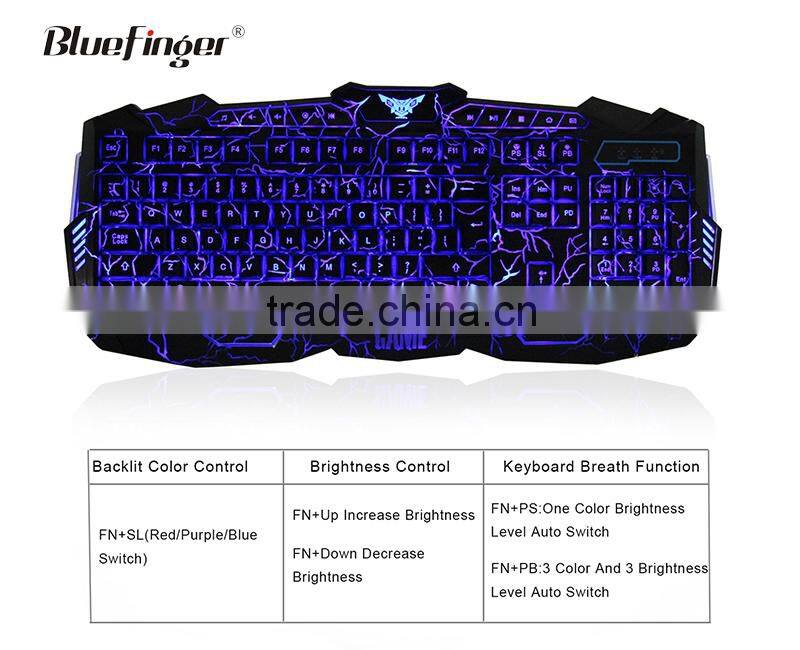 USB wired split keyboard and mouse for desktop and laptop
