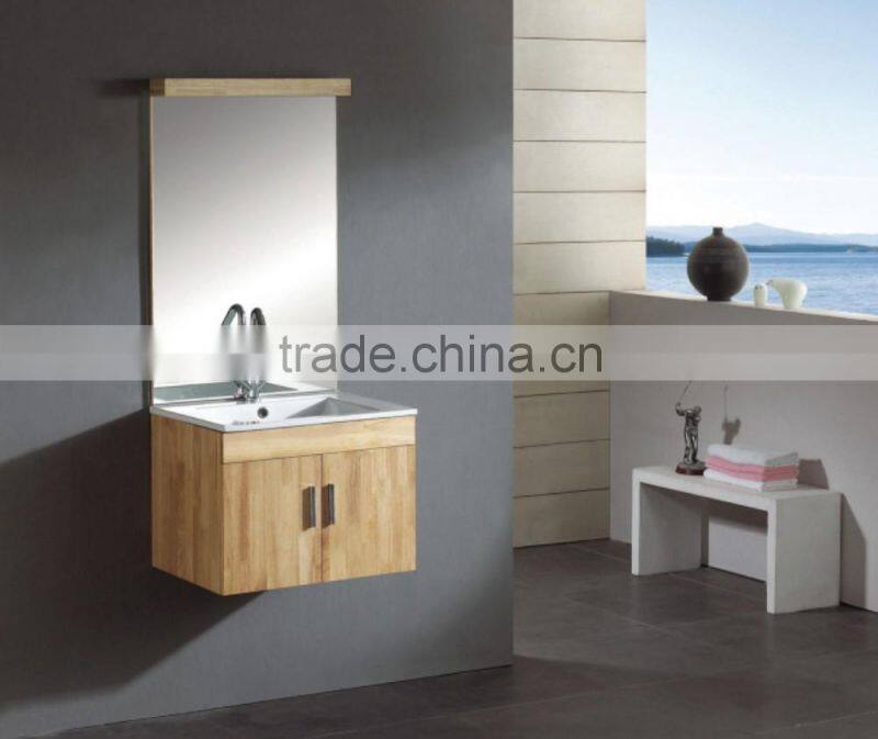 Oak Wood Bathroom Cabinet Vanity