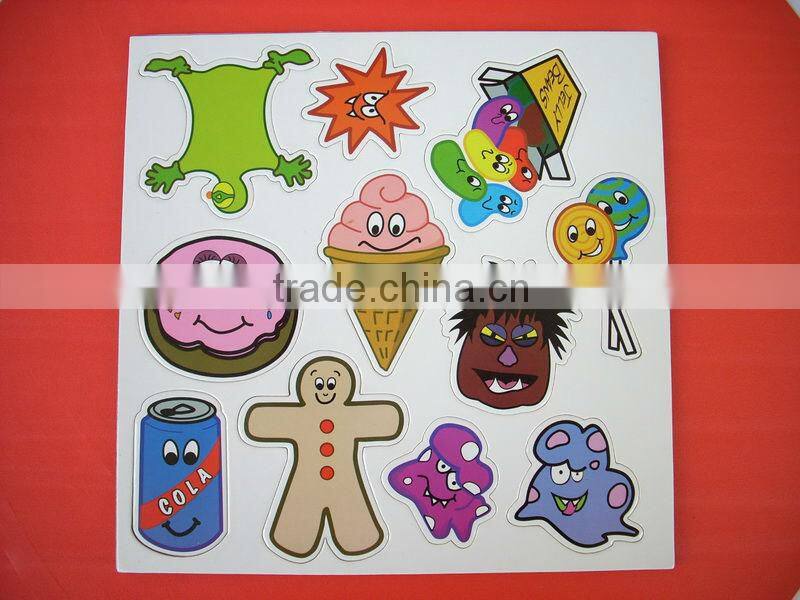 Souvenir gift cartoon cute fridge magnetic puzzles, magnetic puzzle sheet
