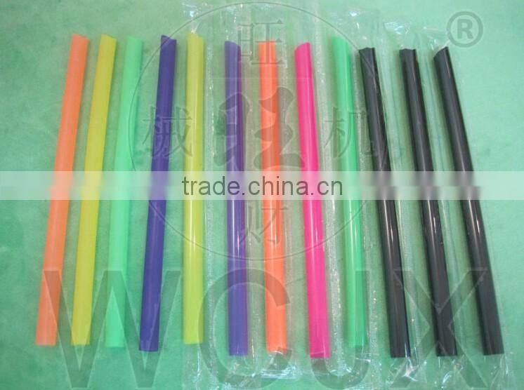 SGS certificate hard plastic drinking straw for bubble tea drinking