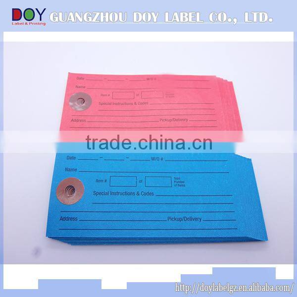 tyvek paper tag swing tag water proof paper hang tag