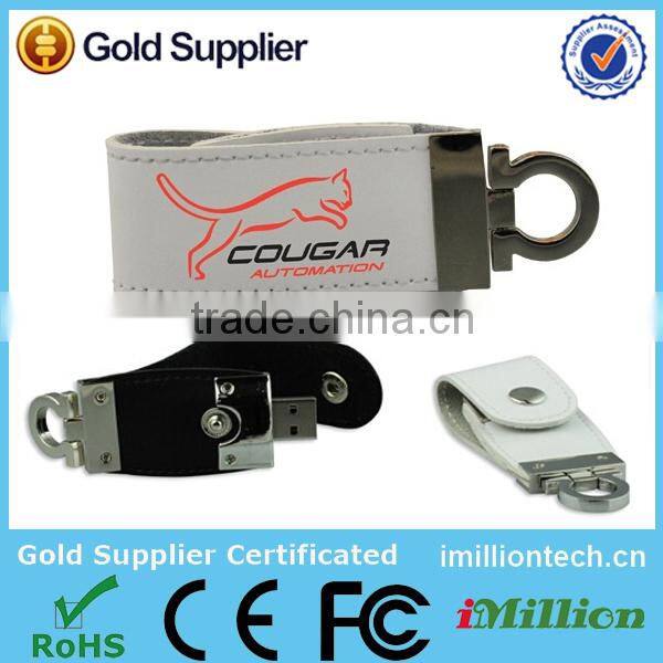 wholesale 16gb black leather usb flash drive