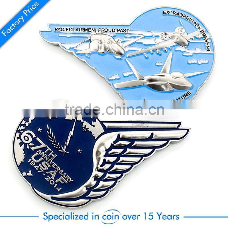 2016 high quality enamel souvenir coin with custom logo