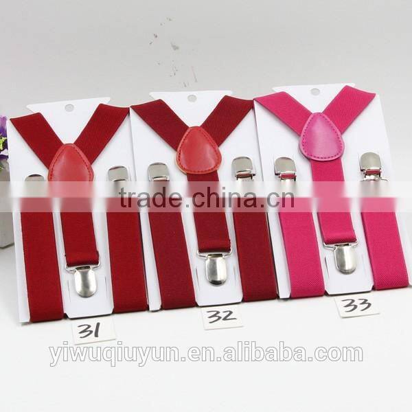 40 colors Lovely Baby Boys Girls Clip-on Suspender Y-Back Child Elastic Suspenders