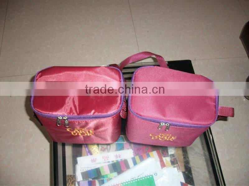 manufacturer shoulder belt epe foam aluminum foil fabric zipper bag