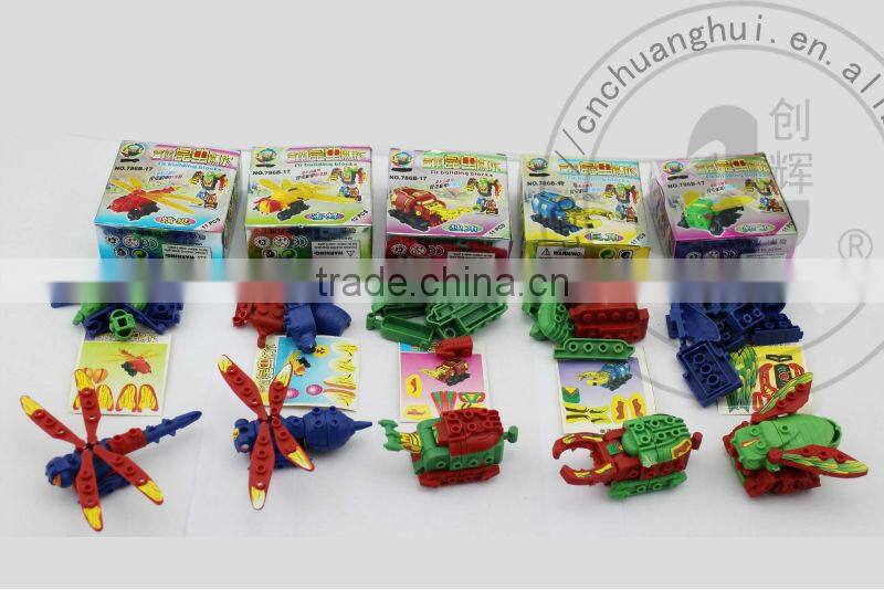 5 In 1 Building Blocks Transform Insects Robot Toy (Can add Candy)