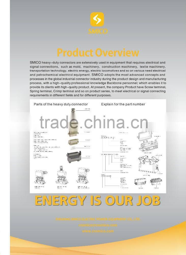 High quality antique heavy duty multipin connector