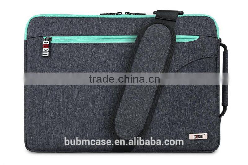 BUBM 2016 Newly design waterproof custom nylon laptop sleeve with pocket