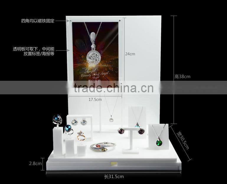 custom acrylic jewelry display cases rack