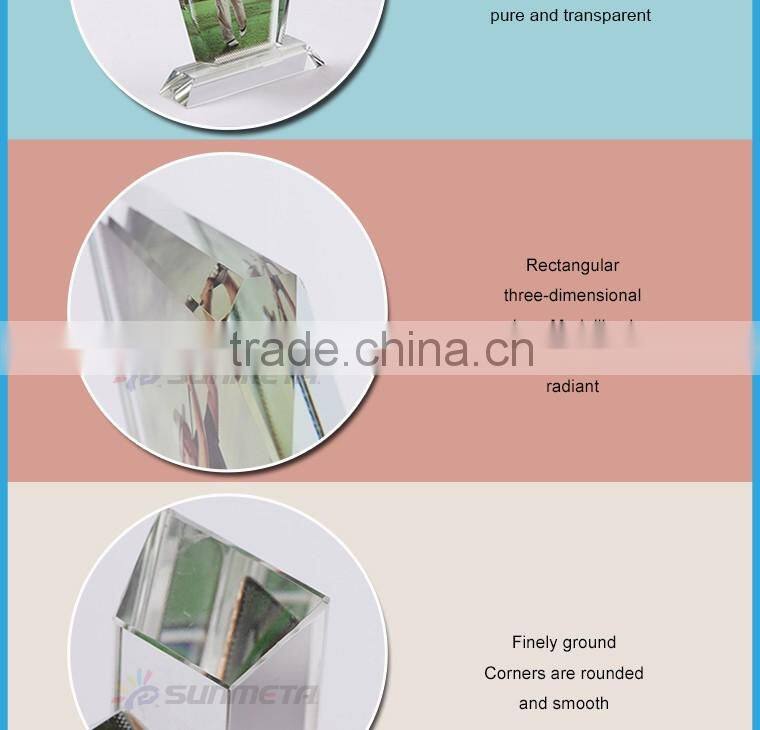 Customized 3D Family Photo Crystal Gift Low Price Sublimation Crystal