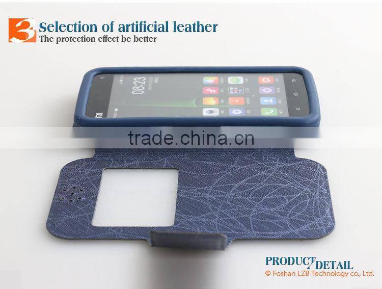 LZB fancy silicone and pu leather phone case for Xiaomi M2A