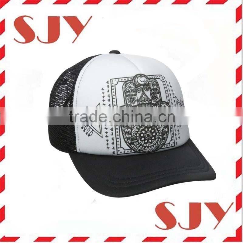 5 Panel Screen Print Mesh Foam And Mesh Kids Baseball Trucker Cap