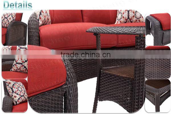 Weather-resistant Comfortable outdoor wicker sofa set
