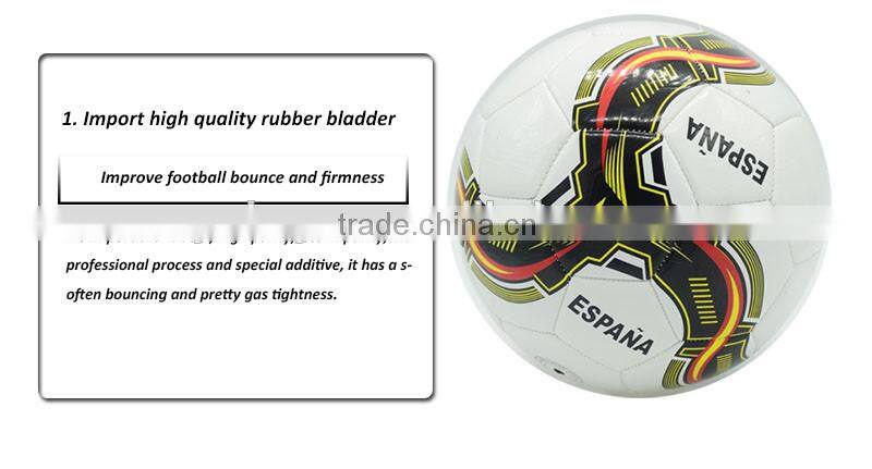 Trade Assurance synthetic leather flag football , rubber soccer ball