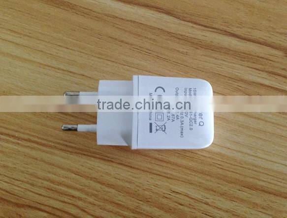 15W 5V 9V 12V Quick charger QC 2.0 micro usb charger