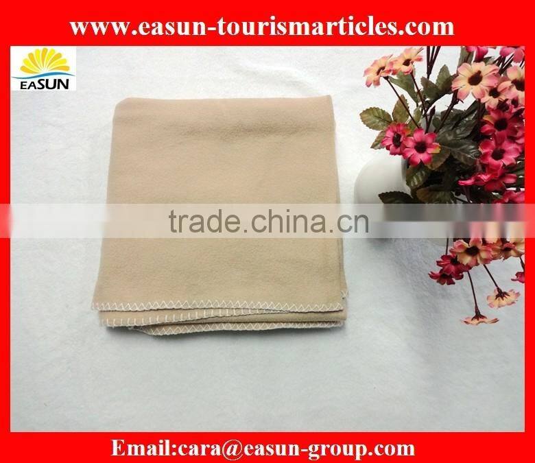 heavy and thick disposable polar fleece airline blanket