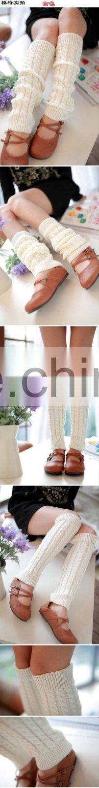 Women boot socks beautiful acrylic leg warmer knit ladies leg warmer boot topper