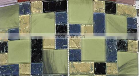 broken glass mosaic tile (crystal glass )