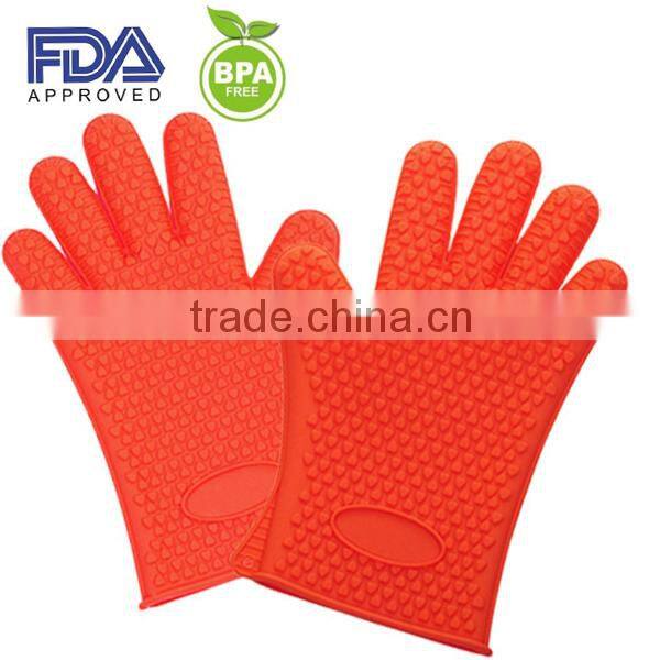 fancy silicone rubber gloves/custom oven silicone glove