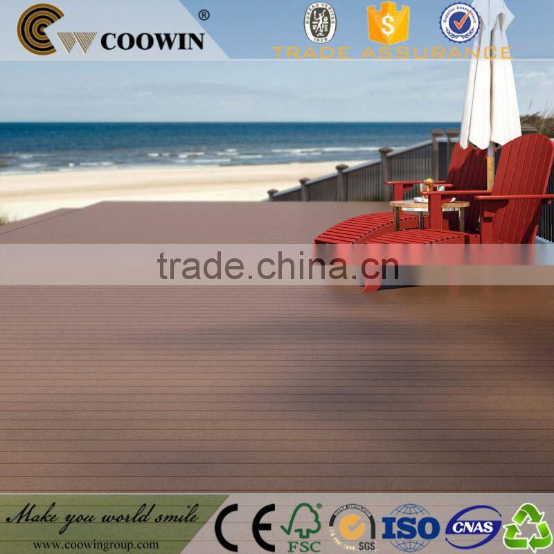 Barefoot wpc deck floor covering for outdoor