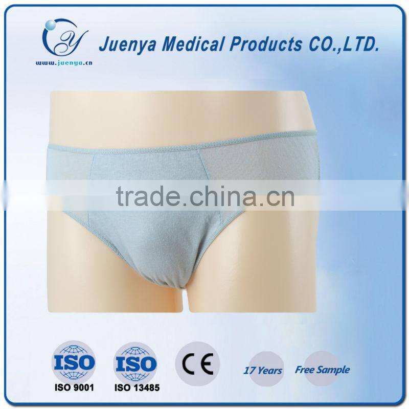 Disposable cotton briefs for men