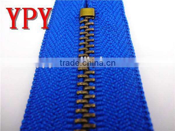 3# metal finished zipper for wholesale,close-end YG slider