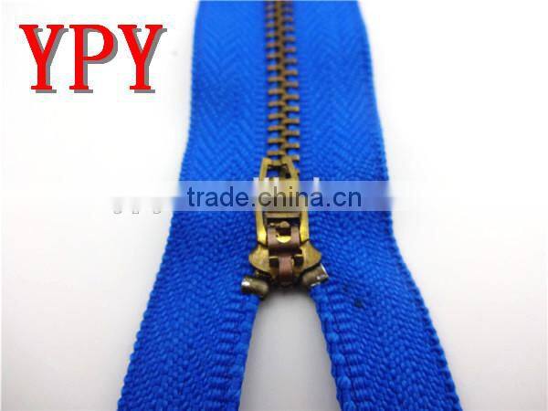 3# metal finished zipper for wholesale,close-end YG slider