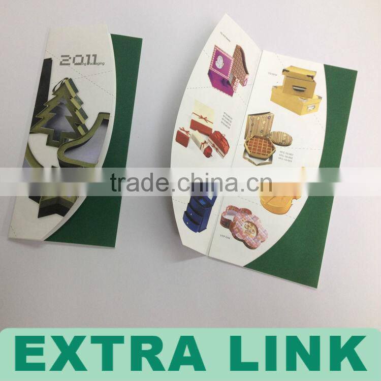 Glossy Paper Three Folded Brochure Printing With Lamination Finish