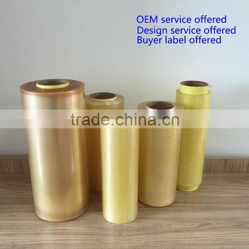 6000m length soft transparent blow pvc food grade stretch wrap film