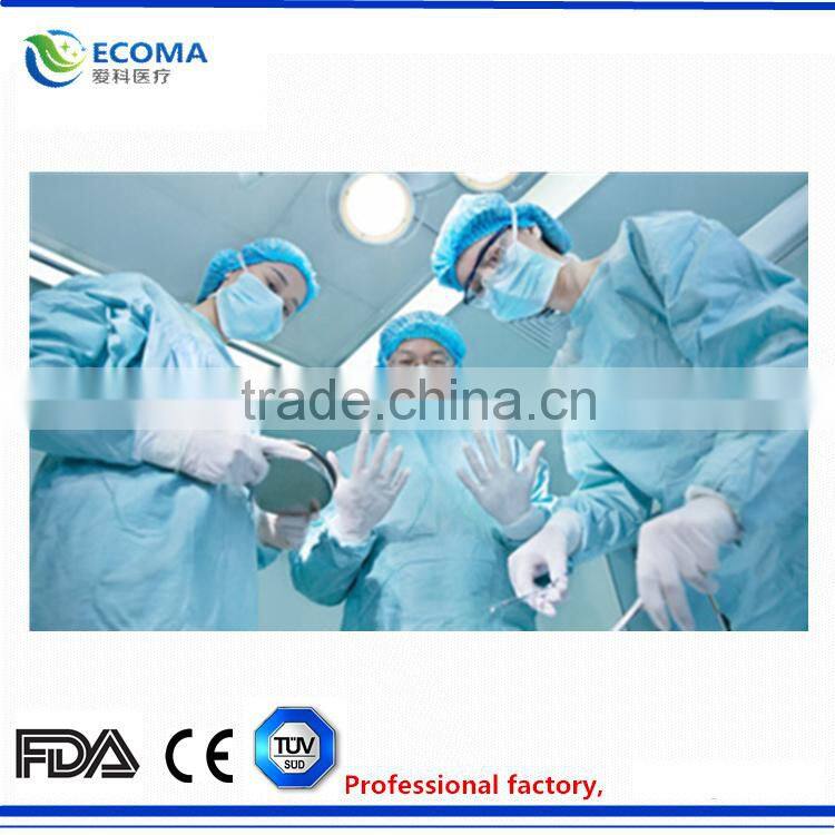 2015 Waterproof P Non-woven Disposable Sterile Surgical Gowns With CE& ISO disposable surgical gown