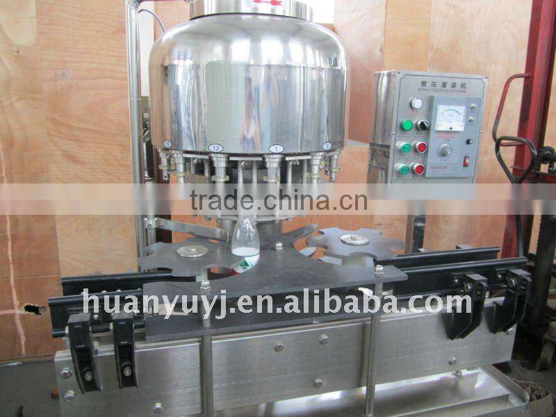Linear juice washing/filling/capping machine