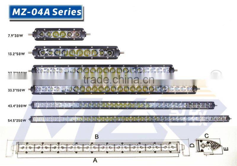 MZ Super Brightness 41 inches 14300lm 40PCS US chips LED car part - car lights, IP67 Flood Spot Combo Light bars off road lights