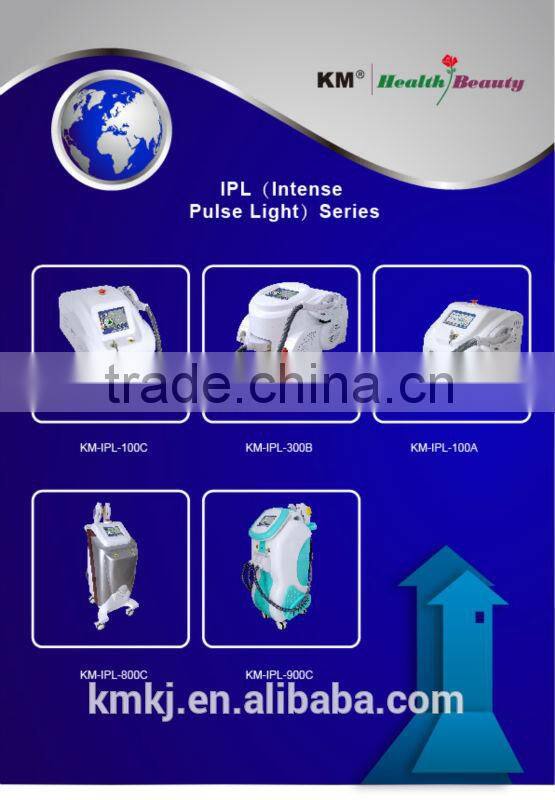 IPL laser hair removal / IPL Skin Rejuvenation Machine Price / IPL machine price with CE from Weifang KM