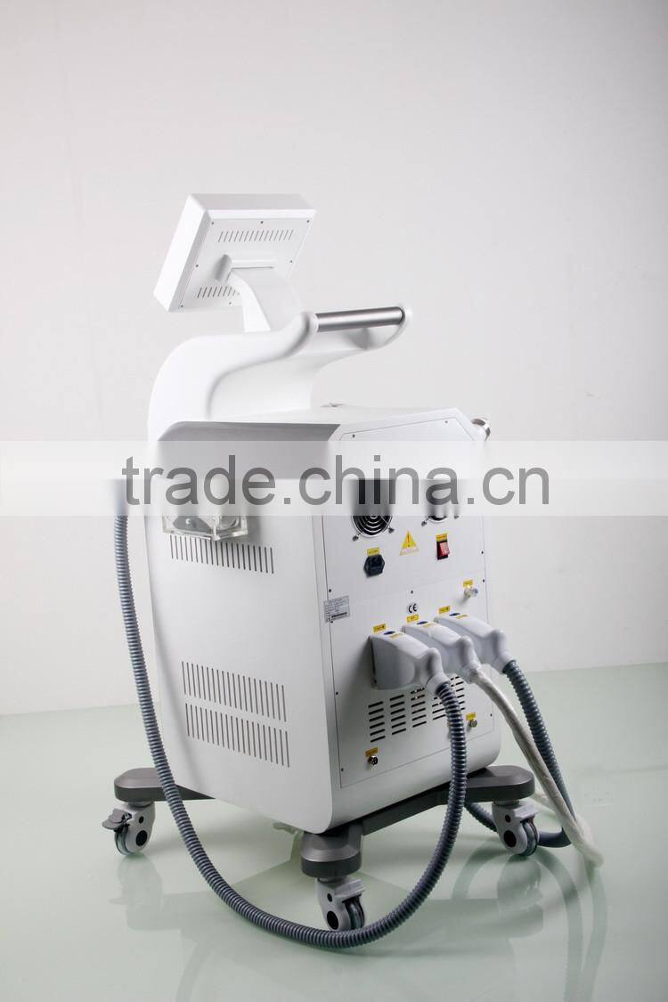 3in1 elight ipl rf nd yag laser multifunction machine/diode pump ipl rf nd yag laser machine/q switched nd yag laser