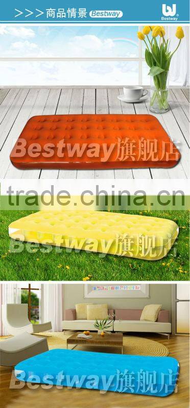 Colourful Bestway67387 color transparent flock mattress for promotion